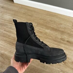 Black Combat/Moto Boots